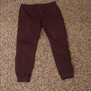 Maroon Chino Joggers size Large